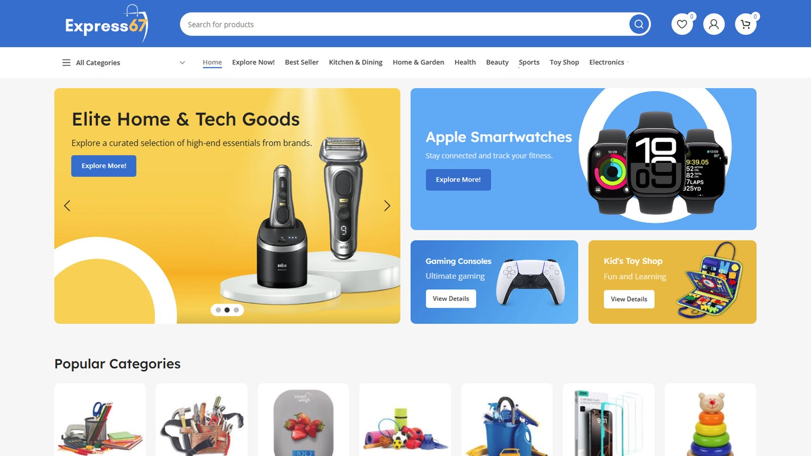 Express67 E-Commerce Platform Development
